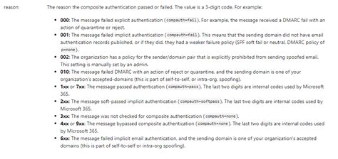 compauth fail reason 000|compauth reason codes.